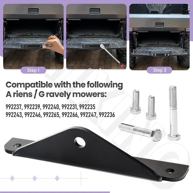 ZHIXING 79202300 70705000 Hitch Kit Compatible with A-Riens Gravely Exmark 109-6245, 109-9487, 9242, 70760800, 992239, 992240, for Pro Master 270, 260, 250 and ZT HD XL IZ CZ 100Z 200Z Series Lawn Mower - Image 3